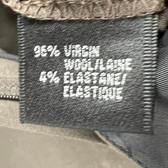 Lafayette 148 Menswear Trouser Pant 10 Brown Wool Blend Minimalist Quiet Luxury - Picture 12 of 14